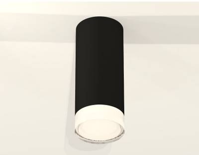 Комплект накладного светильника с акрилом XS7443014 SBK/FR/CL черный песок/белый матовый/прозрачный MR16 GU5.3 (C7443, N7160)