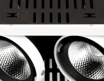 Карданный встраиваемый светодиодный светильник T812 BK/CH 2*12W 4200K
