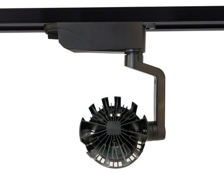 Трековый однофазный светодиодный светильник GL6107 BK черный LED 10W 4200K 24°