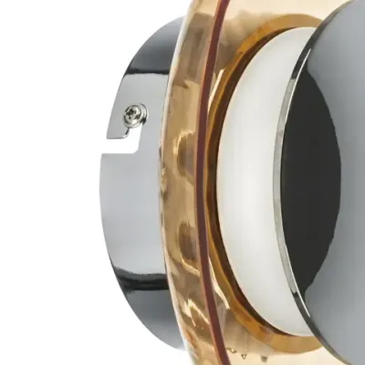 809013 Бра CELESTA LED 6W 300LM ХРОМ/КОНЬЯЧНЫЙ 3000K Lightstar