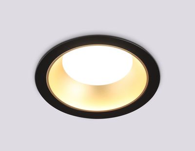 Светильник встраиваемый TN52334 SBK/SGD черный песок/золото песок GX53 max 12W D115*25