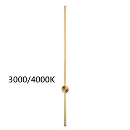 4335/18WGP HIGHTECH ODL23 275 золото Настенный светильник IP20 LED 18W 849Лм 3000K/4000K (перекл. ч/з тумблер на драйвере) FILLINI