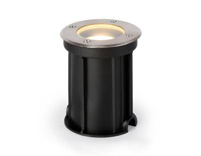 Светильник уличный в грунт ST6511 BK черный IP67 GU10 max 35W D108*135