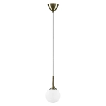 813011 Подвес GLOBO 1х40W E14 electroplating bronze/white Lightstar