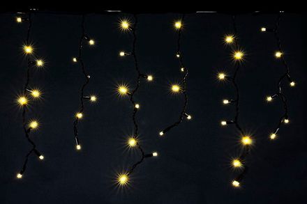 A-020 LED WW светодиодная "бахрома" 3x0.6м 140LED черный провод влагозащ., морозостойкий