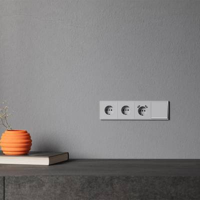 VLS000216 Клавиша для выключателя/переключателя одноклавишного с подсветкой, S70 (серый). (ТМ Maytoni)