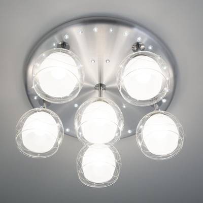 Citilux Самба CL158162 Люстра с поворотными плафонами Алюминий Хром