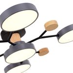 SLE6006-702-05 Светильник потолочный Серый/Серый LED 5*12W 3000K/4500K/6000K