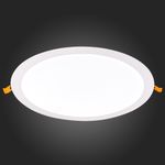 ST209.538.24 Св-к встр. Белый LED 1*24W 3000K 1 728Lm Ra80 110° IP20 D300xH8 90-265V