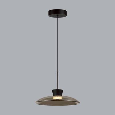5055/9L L-VISION ODL24 321 черный/дымчатый/металл/стекло Подвес LED 9W 3000К SAUCER