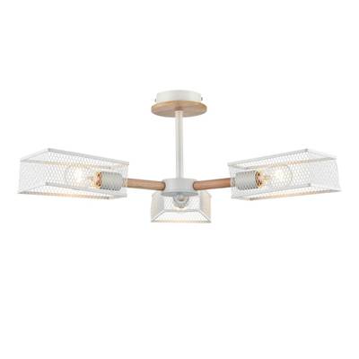 8246/3C COUNTY LN25 белый, металл/дерево Люстра потолочная Е27 3*60W 220V IRMA