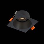 ST207.418.01 Св-к встр. Мат. черный GU10 1*50W  L103xW103xH52 220V Без ламп