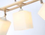 Светильник подвесной TR9505/3 WH/FGD/FR белый/золото/белый матовый E27/3 max 40W 620*100*290