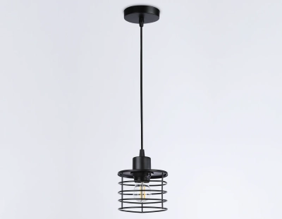 Подвесной светильник в стиле лофт TR8068 BK черный E27 max 40W D120*950