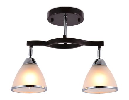 Подвесная люстра TR3111/2 DCF/CH темный кофе/хром E27 max 40W 400*150*315