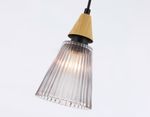 Светильник подвесной LH58111 BK/LW/SM черный/светлое дерево/дымчатый E14 max 40W D110*1500