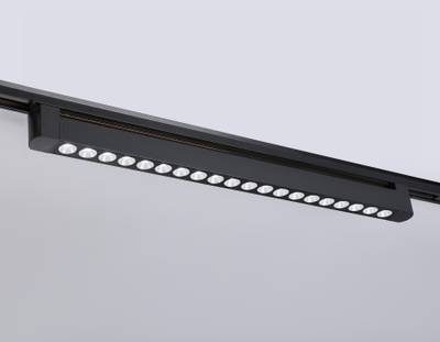 Светильник светодиодный трековый однофазный GL6721 BK черный IP20 40W 4200K 24° 590*35*57