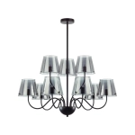 6570/9C MODERNI LN25 103 черный/дымчатый/металл/стекло Люстра потолочная G9 9*20W 220V SMOKY