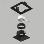 D51707BMOD Светильник DOMINO QUADRO под LED модуль/лампу МR16 (214517+214507+214007)