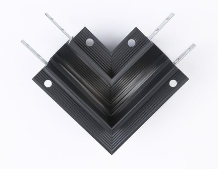 Коннектор угловой для встраиваемого шинопровода Magnetic GL3354 BK черный 85*85*H46.8