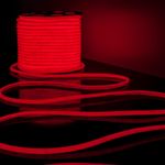 Светодиодный гибкий неон Гибкий неон 220V 9,6W 144Led 2835 IP67 круглый красный, 50 м