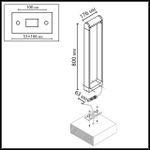 7117/12GLA NATURE ODL25 Ландшафтный светильник черный/металл IP65 LED 12W 797Лм 3000K 115° 220-240V TWINSET