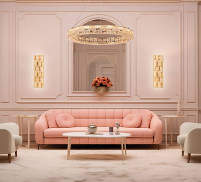 Люстра подвесная Festo Gold FL1051-10P, LED