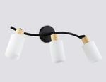 Светильник накладной TR8722/3 BK/WD черный/дерево E14/3 max 60W 580*100*210