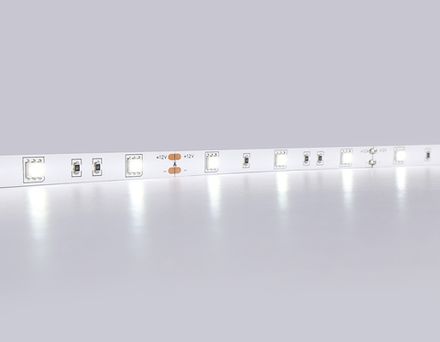 Светодиодная лента GS1803 5050 30Led/ 7.2W m/ 12V IP20 6500K/ 5000*10*1.87mm/ кратность резки 25mm (2 конт.)