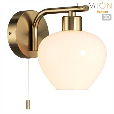 8278/1W MODERNI латунь/белый, металл/стекло Бра Е14 1*40W 220V CARMELA