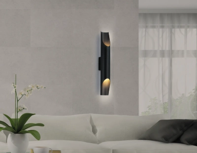 Светильник настенный TN5152/2 BK черный E27/2 max 40W 80*80*120