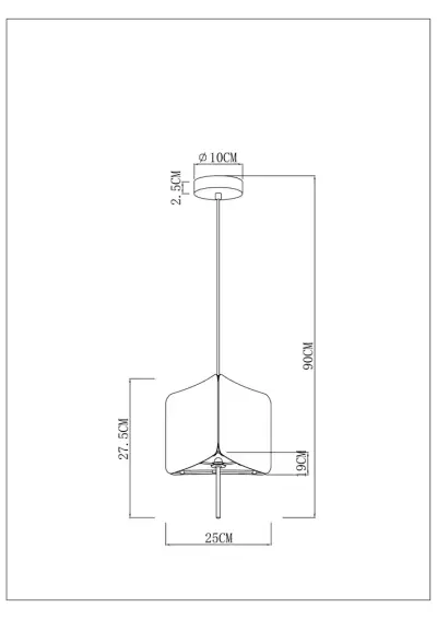 Подвесной светильник Arte Lamp TRIXIE A7084SP-1BK, 1хE14