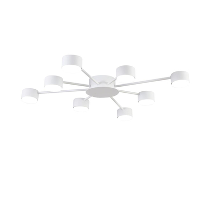 8343/8C COMFI LN26 252 белый, металл Люстра GX53 LED 8*7W 220V TORINA