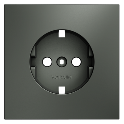 VLS000606 Накладка для розетки с заземлением, S70 (титан). (ТМ Maytoni)