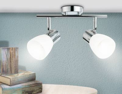 Настенно-потолочный спот TR3963/2 CH/FR хром/белый матовый E27*2 max 40W 200*105*200