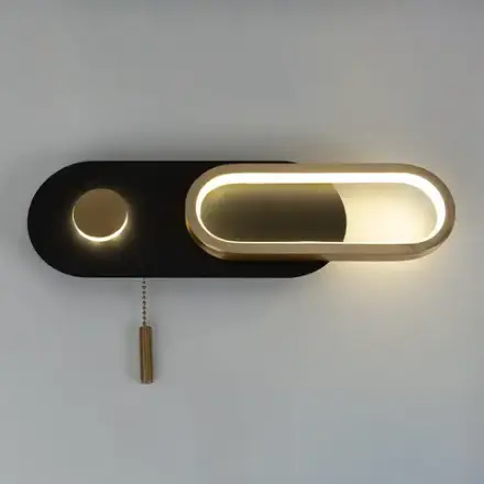 Настенный светильник Arte Lamp LUCAS A2602AP-10BK, 1хLED