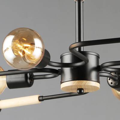 10070-0.3-08 BK+WOOD светильник потолочный