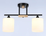 Светильник подвесной TR9543/2 BK/FR черный/белый матовый E27/2 max 40W 435*120*280