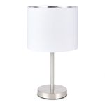 SLE300554-01 Прикроватная лампа Никель/Золотистый, Светло-бежевый E27 1*40W