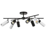 LR728374864 Люстра RULLO 8х50W GU10 ЧЕРНЫЙ/БЕЛЫЙ (571728+214437-4+214486-4)