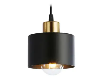 Подвесной светильник в стиле лофт TR8113 BK/BS черный/латунь E27 max 40W D120*940