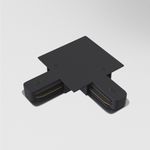 Коннектор L-образный Unity встраиваемый черный, TRA002CL-11B. TM Maytoni