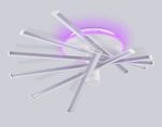 Светильник светодиодный потолочный FL6231 WH белый 88W 3000K-6400K+RGB 605*605*200 (ПДУ ИК)