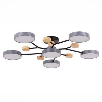 SLE6006-702-06 Светильник потолочный Серый/Серый LED 6*12W 3000K/4500K/6000K