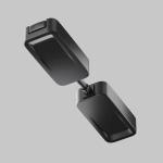 Коннектор питания прямой Radity встраиваемый черный, TRA084C-B-12. TM Maytoni