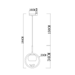 Подвесной светильник Arte lamp CAPRICE A4182SP-1BR, 1хE27