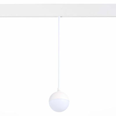 ST358.543.07 Магнитный трековый светильник подвесной белый LED 1*7W 4000K 520Lm Ra>80 120° IP20 D90xH90 48V