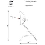 SL305.504.01 Прикроватная лампа ST-Luce Белый/Белый E27 1*60W