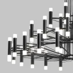 Подвесная люстра Arte lamp EMPIRE A2482SP-84BK, 1хLED