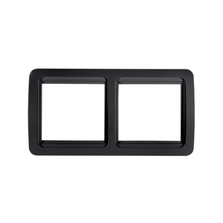 Рамка 2-м горизонтальная CLASSICO 2302HB черн. IN HOME 4690612061139